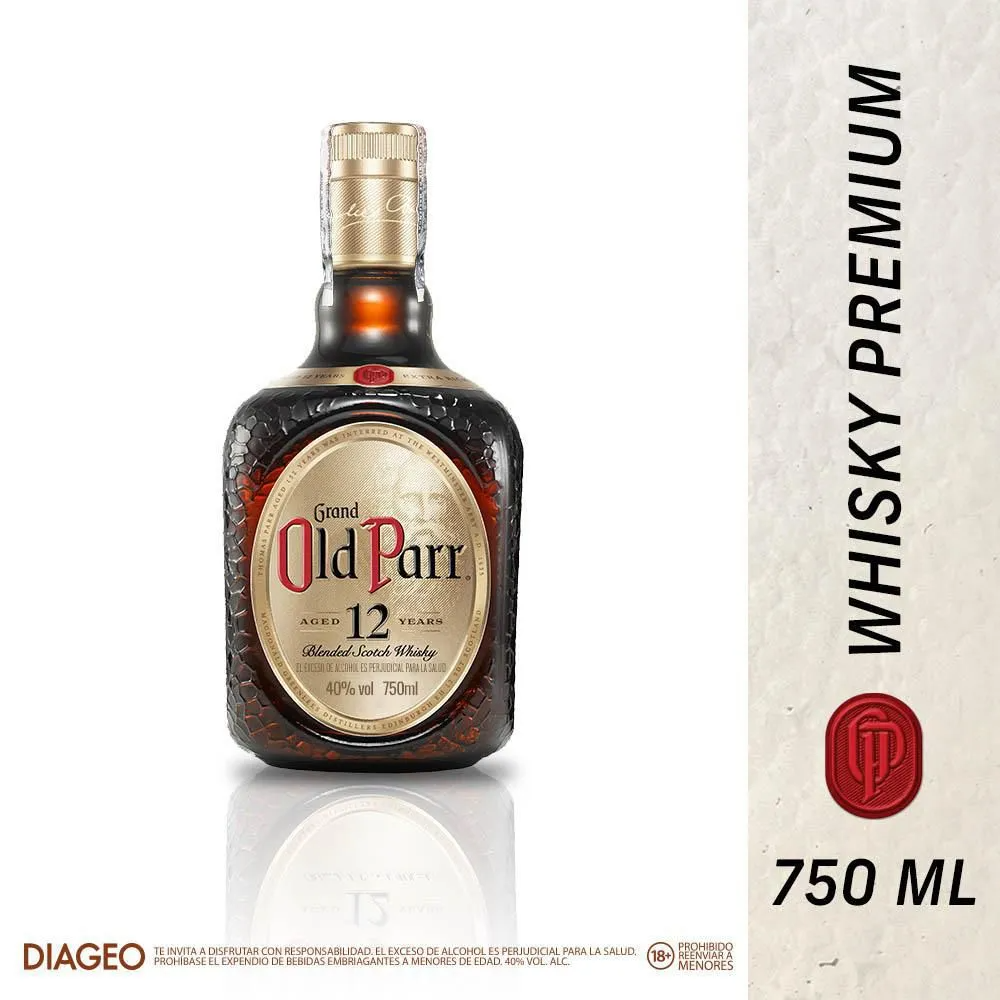 Whisky Old Parr 12 años 750 ml