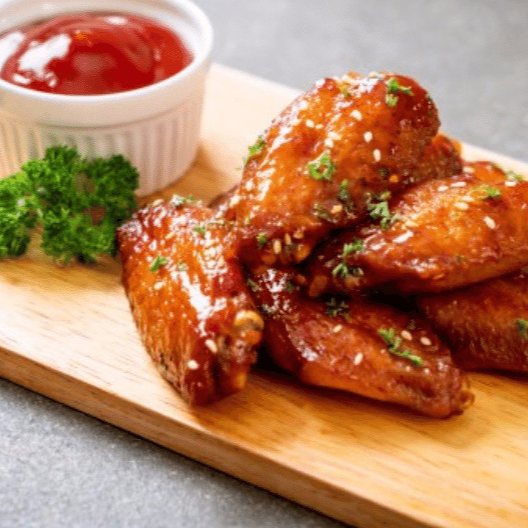 Alitas en Salsa BBQ 3 uds