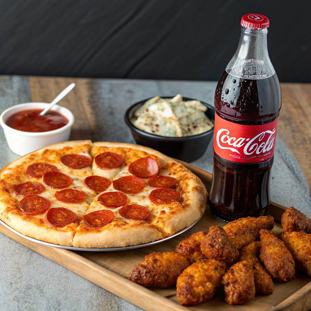 COMBO PAREJA PIZZA + BONELESS + COCACOLA 2L