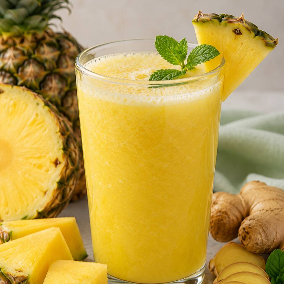 Jugo de Piña con Jengibre