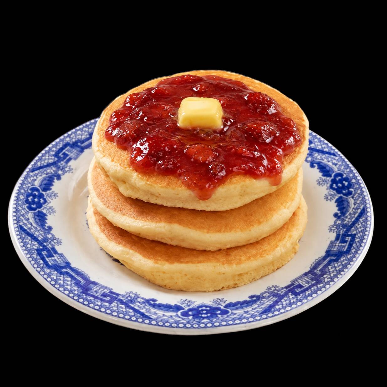 Hot Cakes 4 Psaz con Mermelada de Fresa
