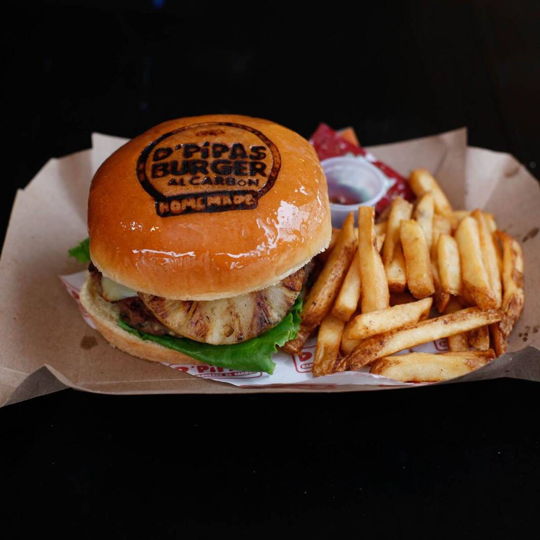 C´PIÑA ASADA y PAPAS