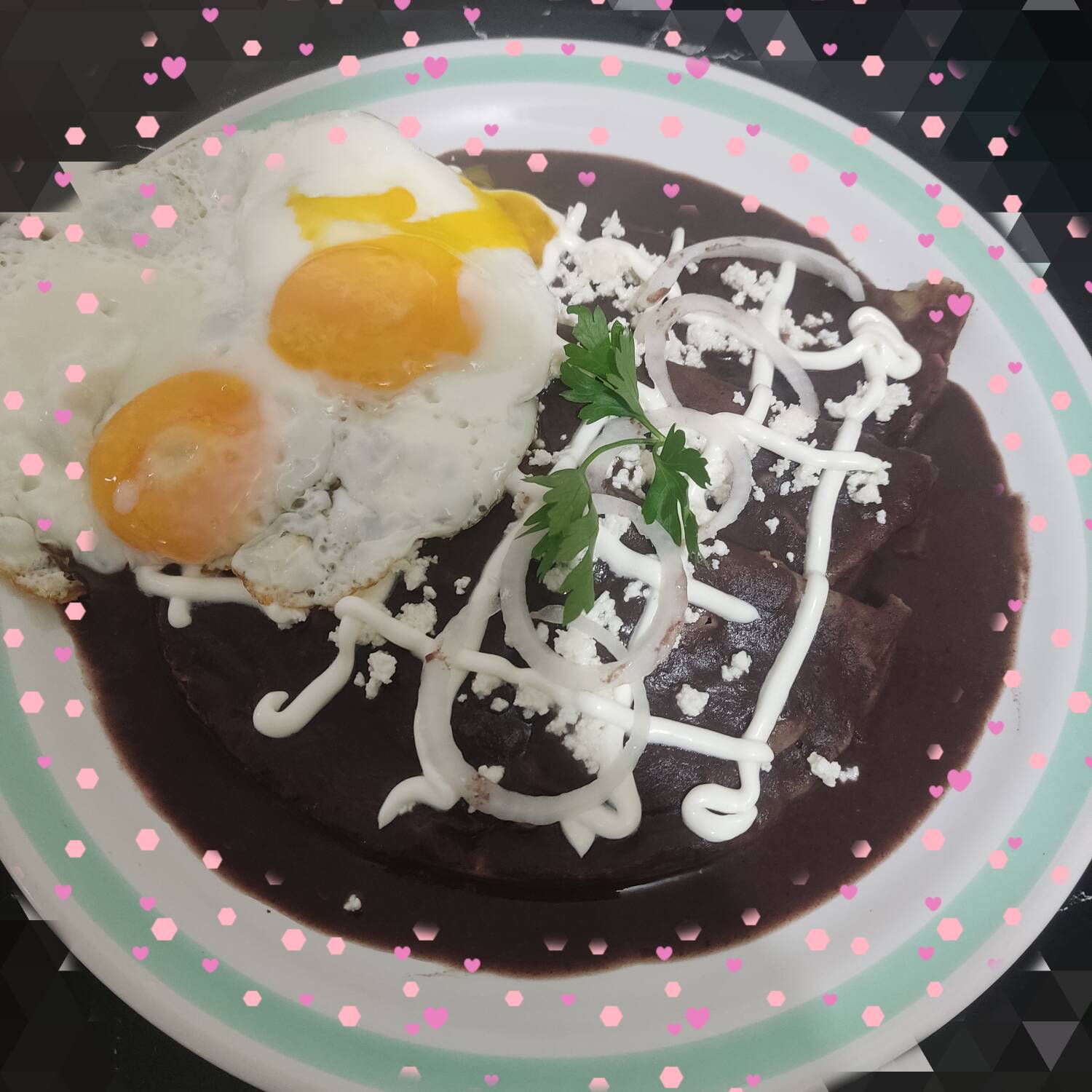 Enfrijoladas + Bebida