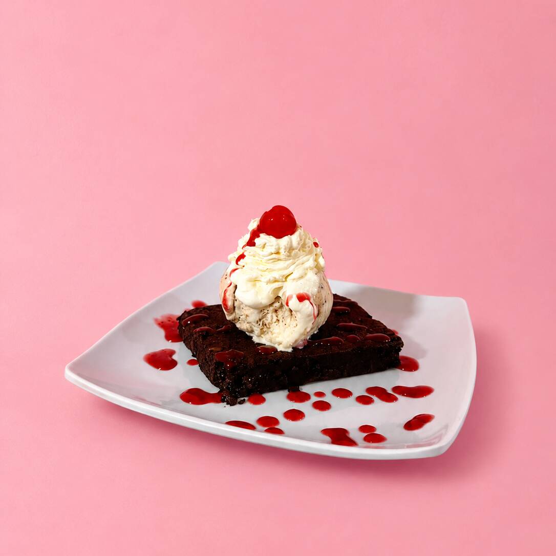 Torta Envinada con helado