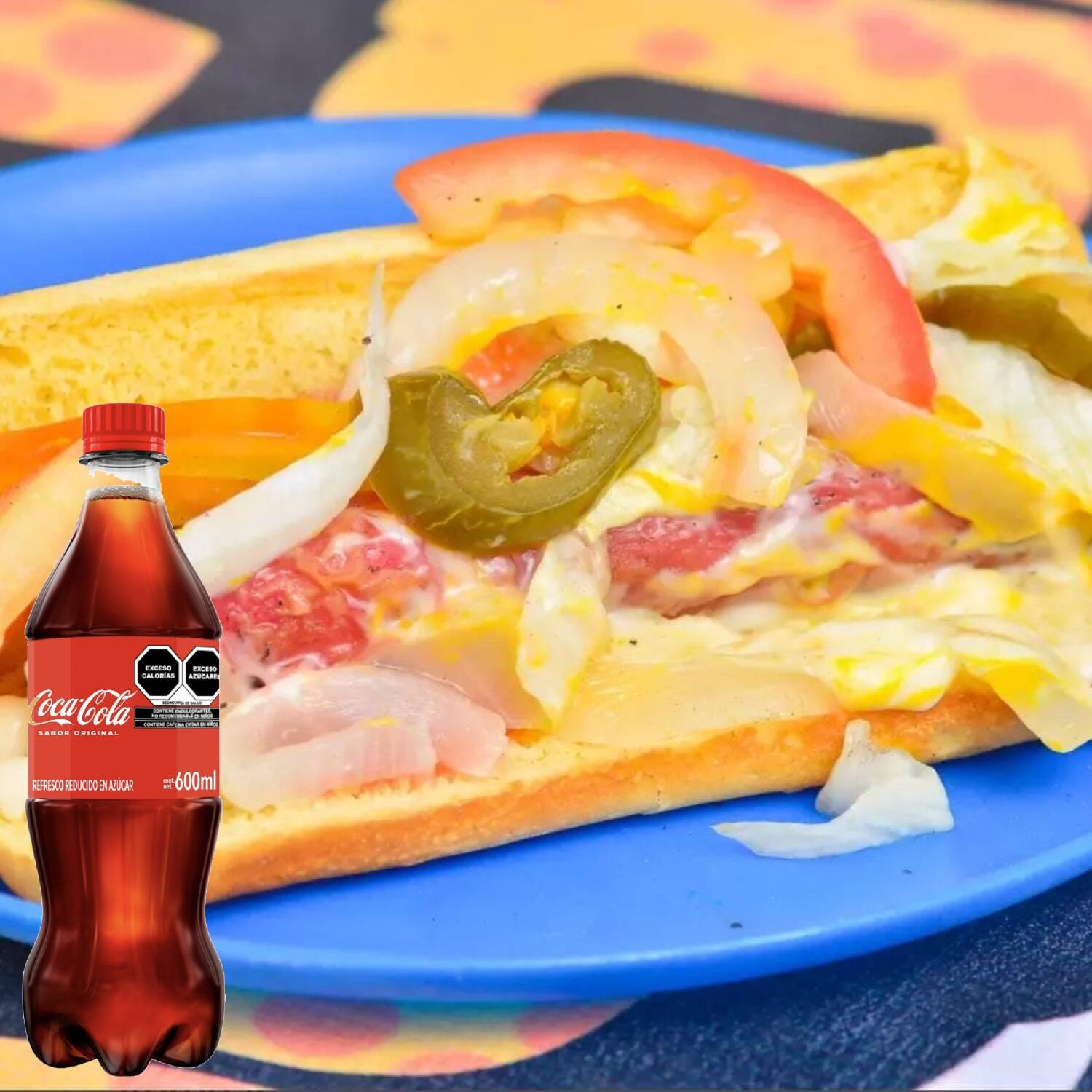 Combo-Coca Cola 2 Hot Dogs + Coca 600ml