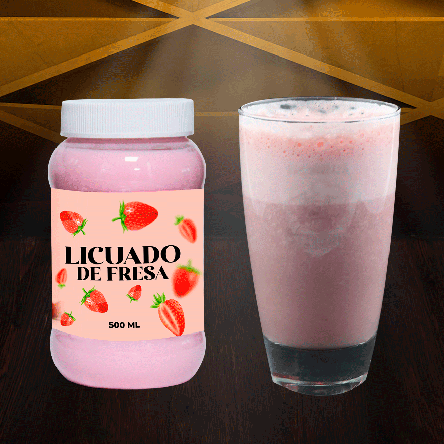 Licuado De Fresa 500 ml
