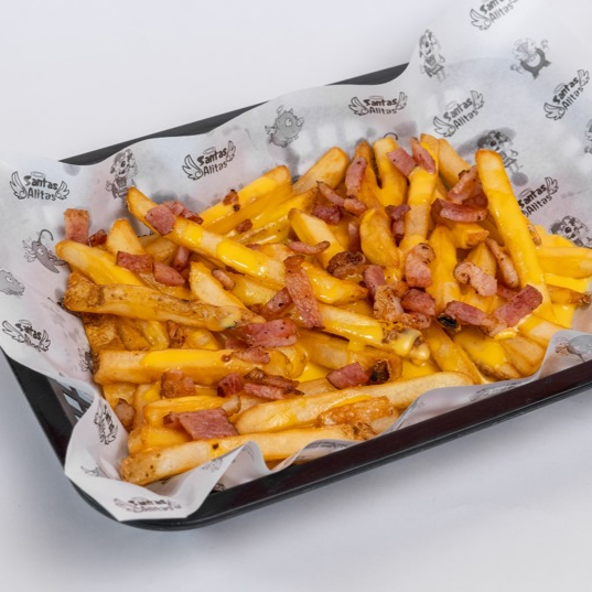 Papas con Queso y Tocino