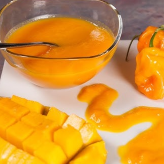 Salsa mango habanero