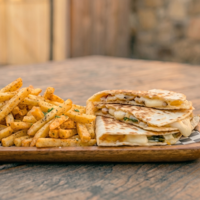 Quesadillas, Papas a la Francesa