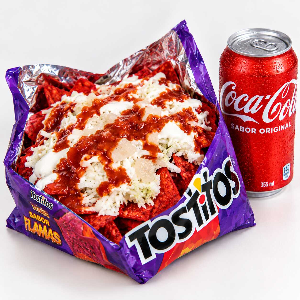 TOSTITOS FLAMING CON COCA-COLA®