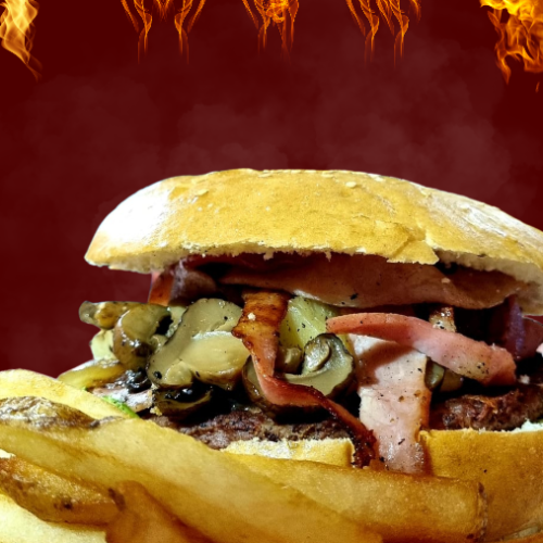 Hamburguesa chorizo argentino