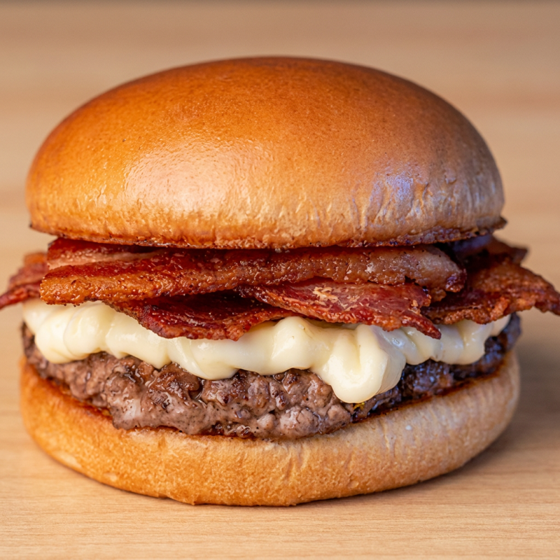 pao brioche celado na chapa hamburguer 120 g cream cheese molho da casa