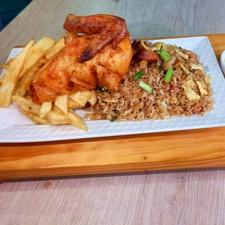 1/4 POLLO AL CILINDRO + gaseosa