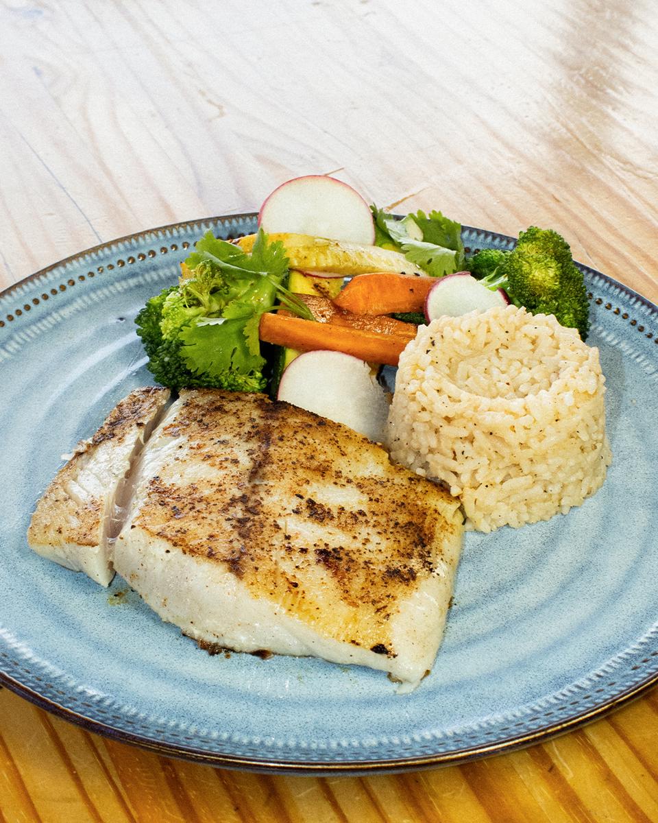 LONJA DE PESCADO A LA PLANCHA