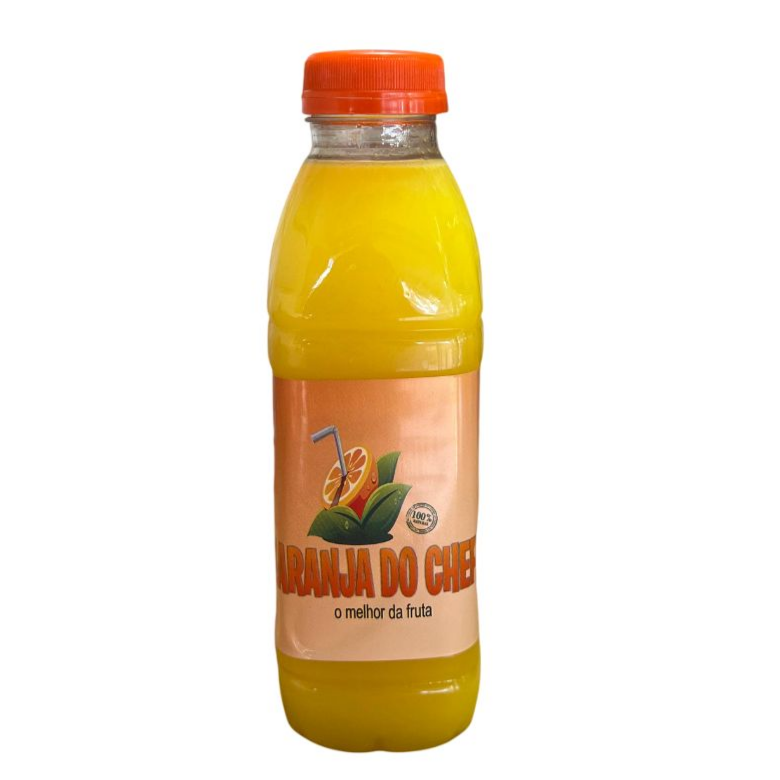 Suco integral de laranja. 100% natural
