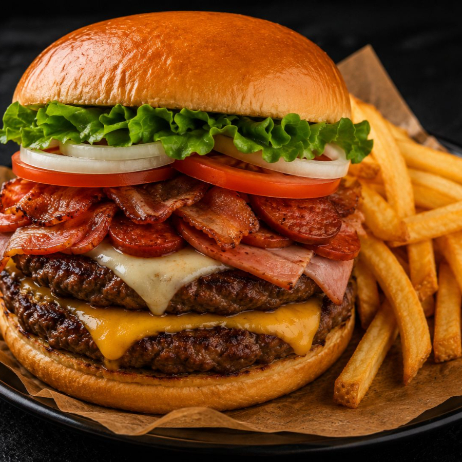 La Monster-Doble Carne Burger