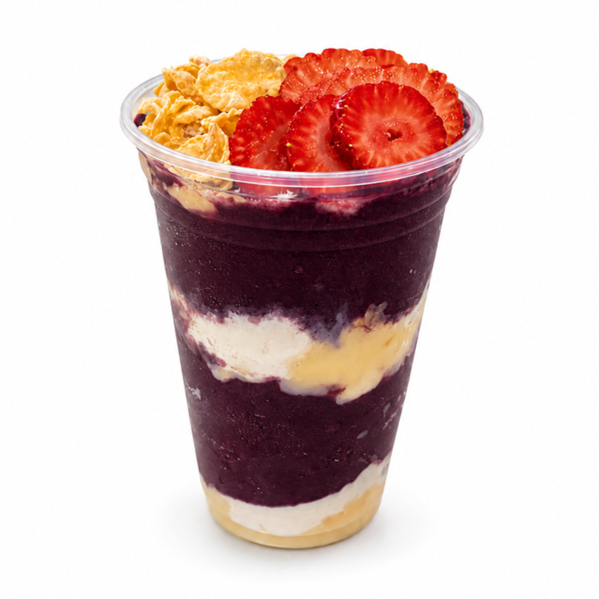 Açaí no copo de 700ml + 2 complementos Grátis a sua escolha!
Atenção: Não Enviamos Adicionais Separados