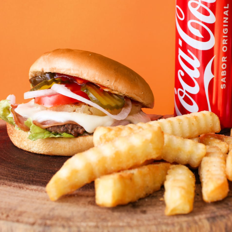 Combo Hawaiana Burger + Papas y Refresco