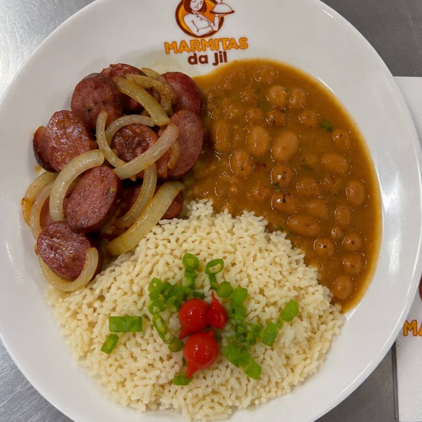 Deliciosa calabresa Acebolada
Acompanhamento : Feijão, Arroz e Calabresa Acebolada!