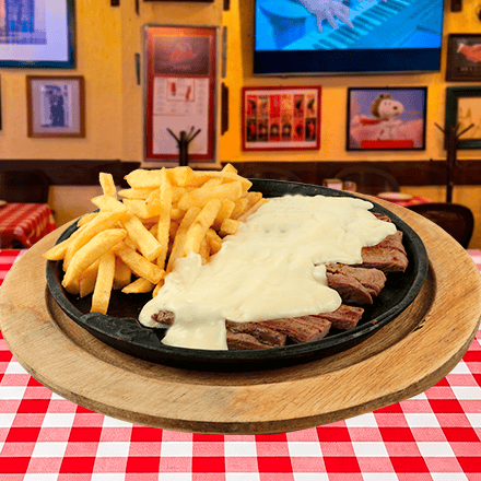 Arrachera Gratinada
