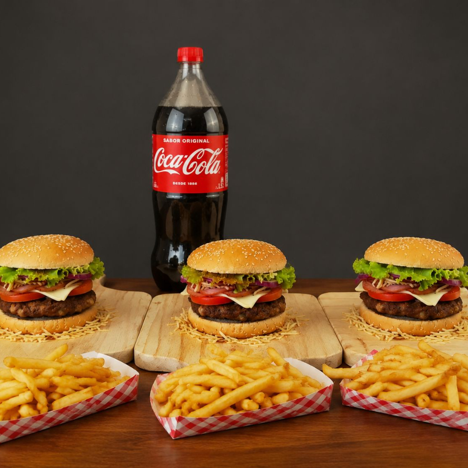 Combo Triple Burger🍟🍔🥤