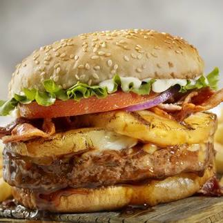 Hamburguesa Arrachera c/piña