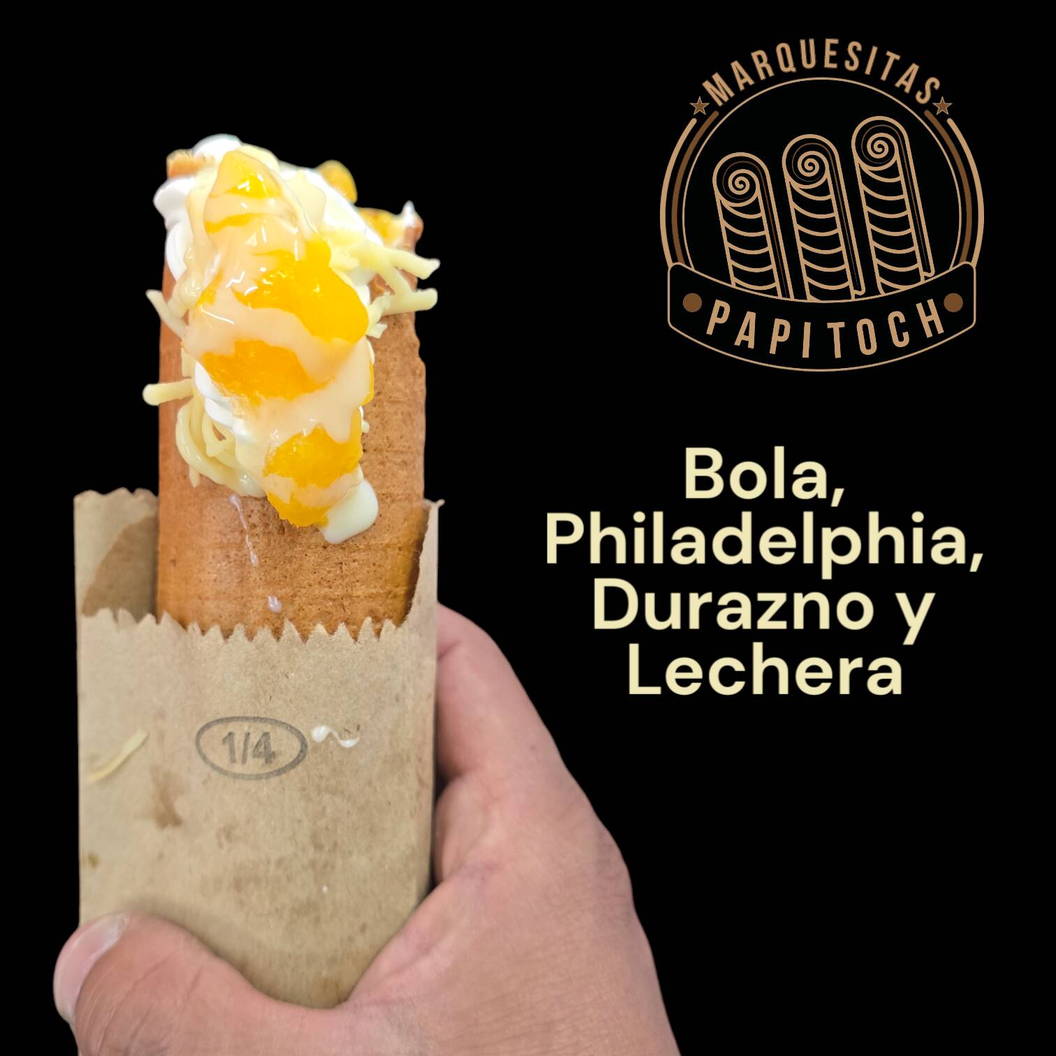 Queso Bola Queso Philadelphia Durazno y Lechera