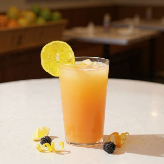 Jugo de Naranja con Fresa