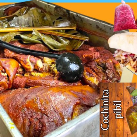 1 kilo de carne de Cochinita Pibil con su caldito