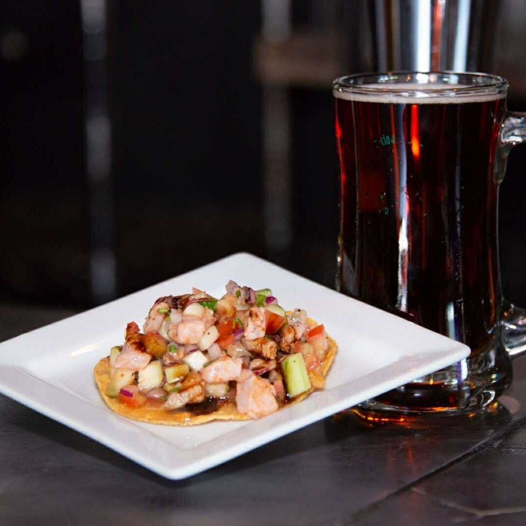 Tostada Ceviche de Camarón