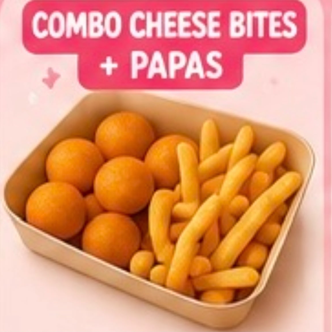 10 Bolitas de Queso + Papas