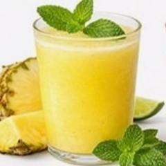 Abacaxi com hortelã, Maracujá – Acerola – goiaba, Manga – beterraba com limão
