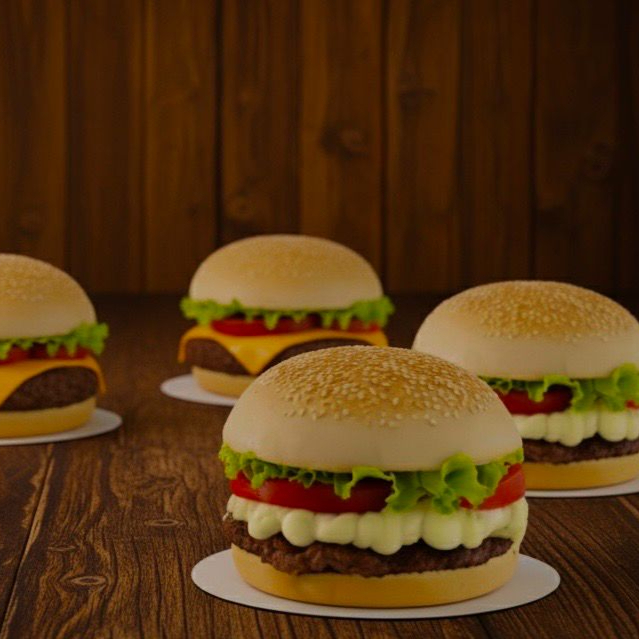 Pão, Carne, Catupiry, requeijão, maionese de alho, batata palha, Salada e Ketchup