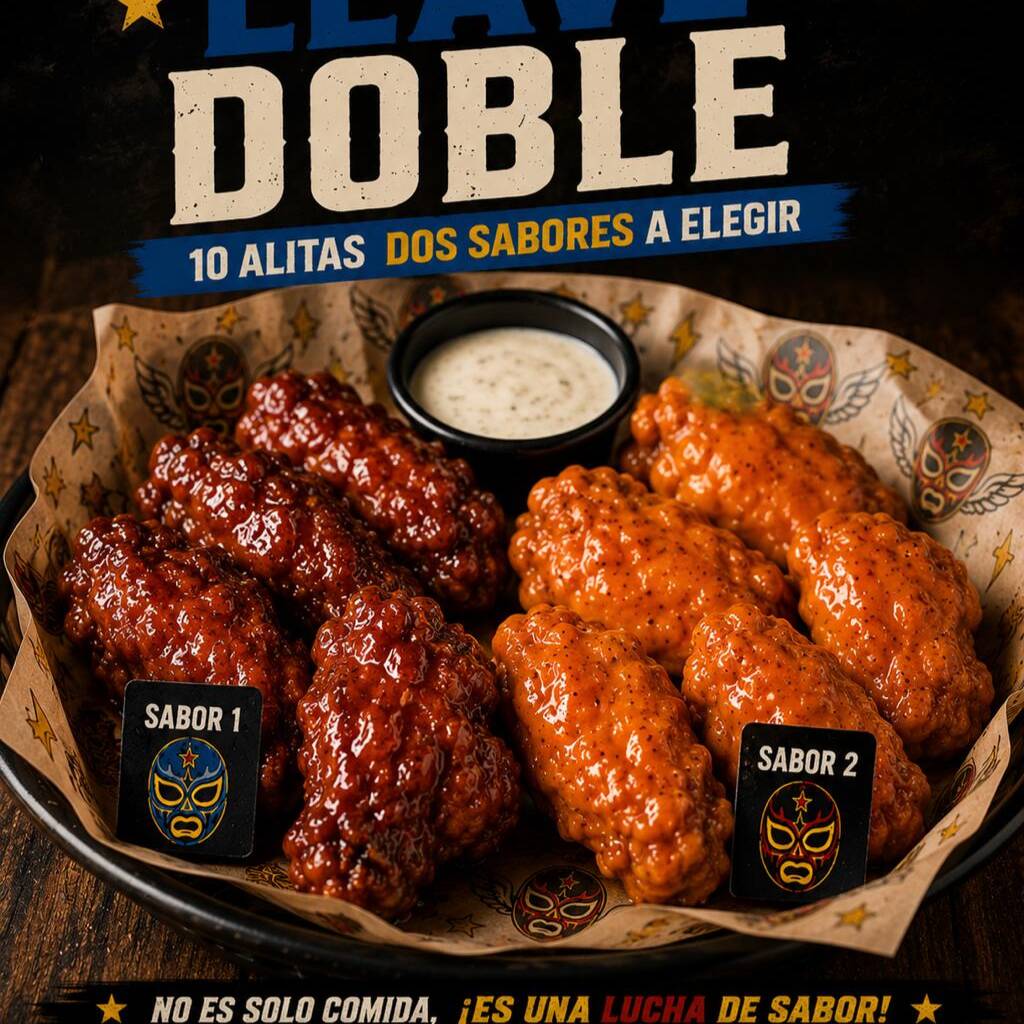 10 Alitas (2 Sabores a AlegIr)