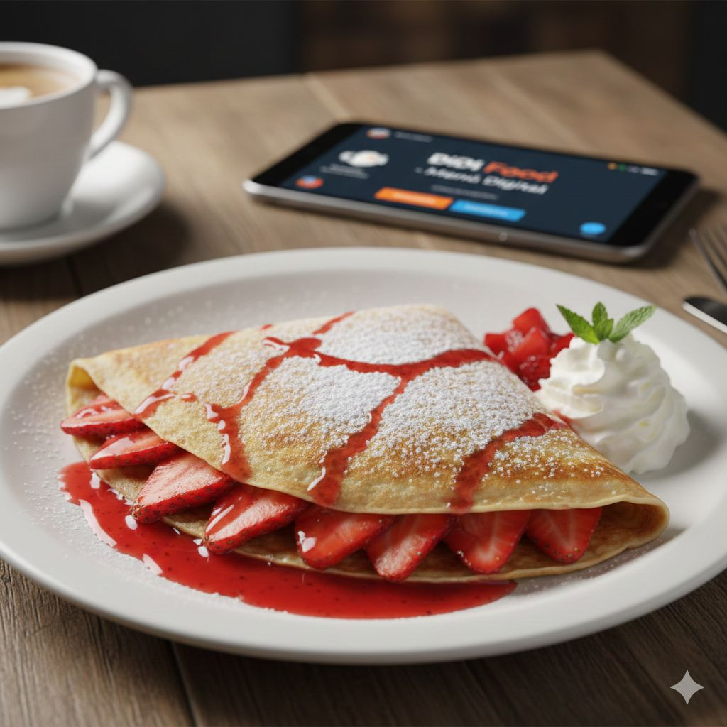 Crepa Fresa con Lechera