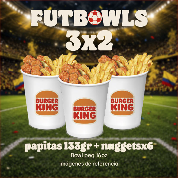 PROMO FUTBOWLS 3 X 2