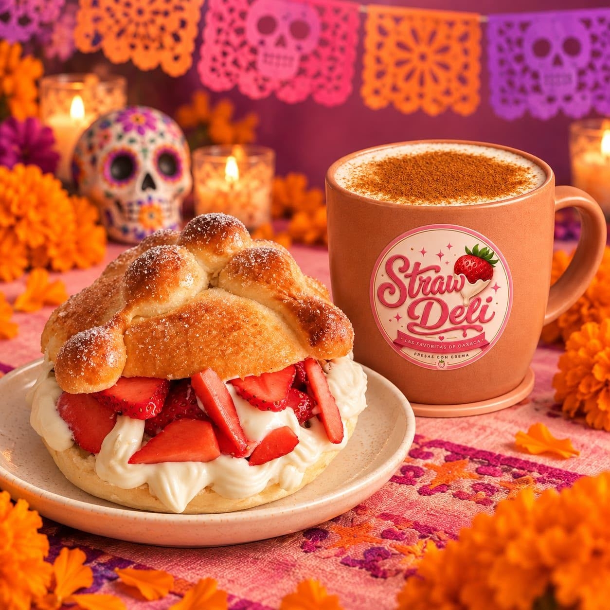 COMBO PAN + PUMPKIN SPICE LATTE CALIENTE 🥯☕️🎃🤤
