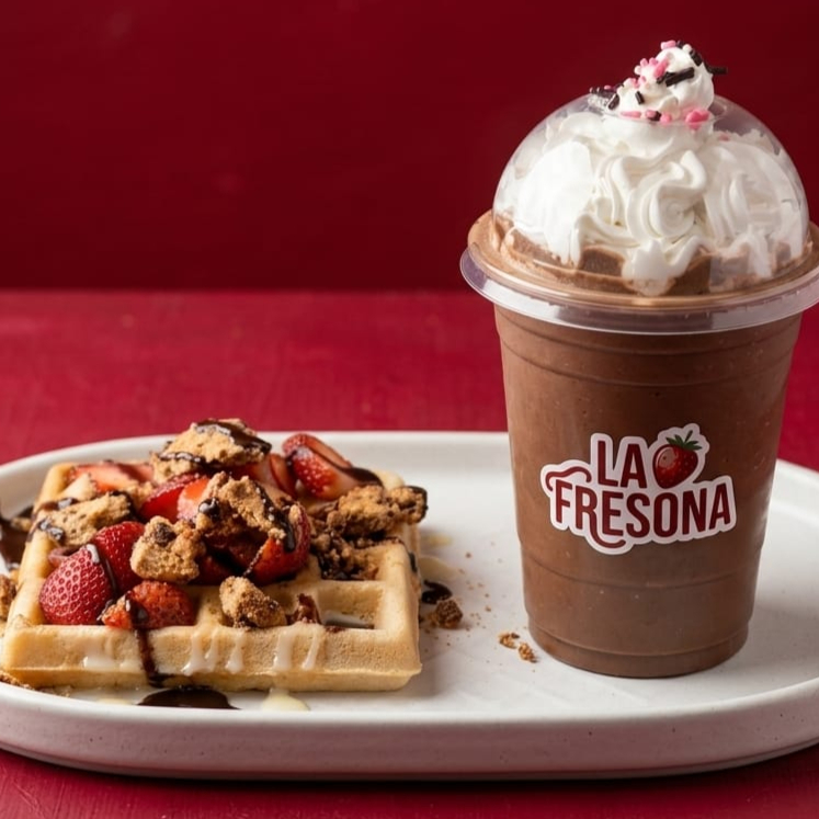 Waffle y Frappe