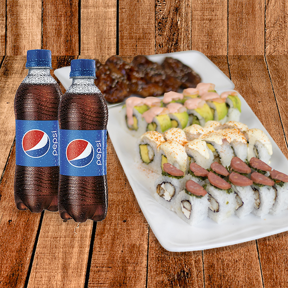 36 makis + 2 Pepsis GRATIS!