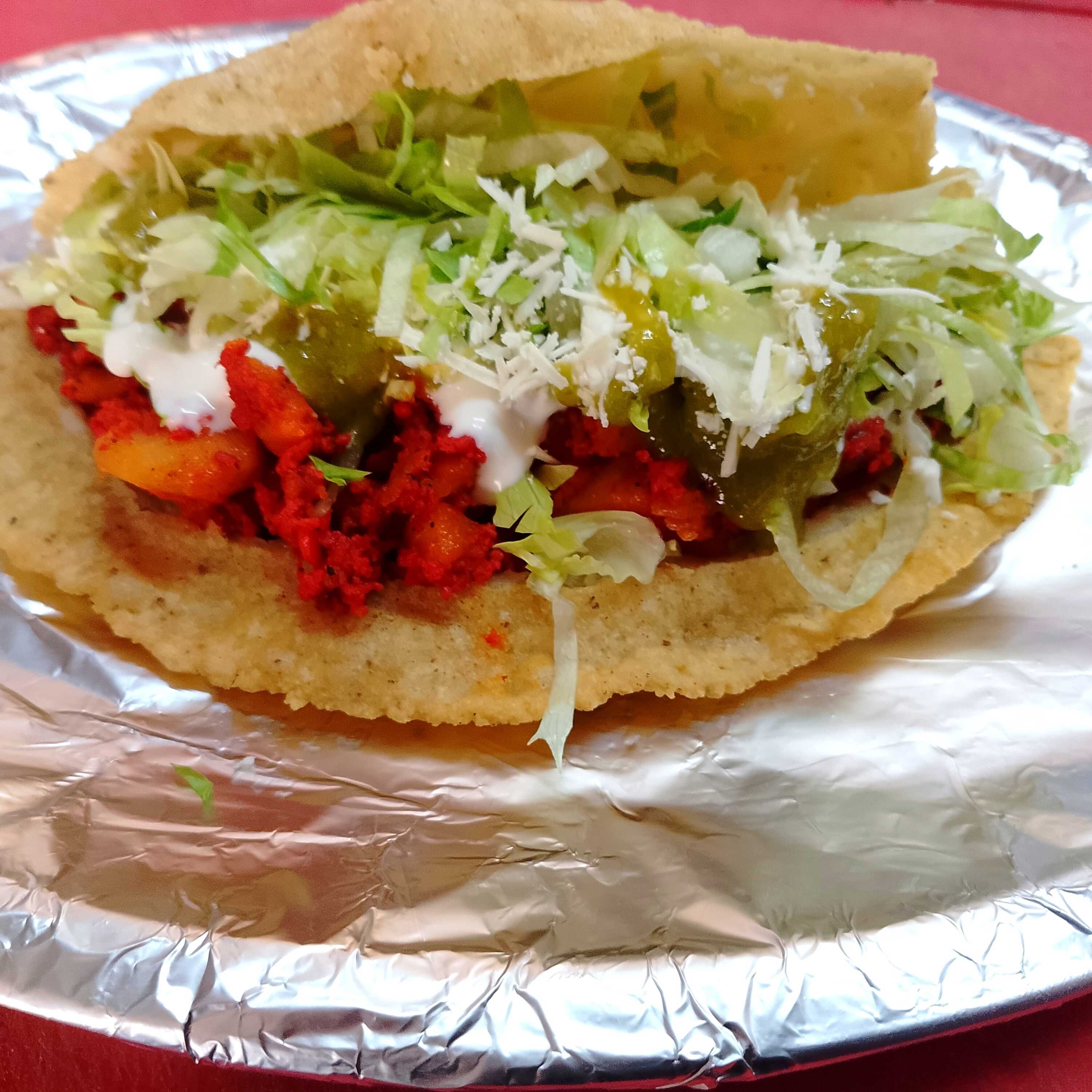 Quesadilla Papá con Chorizo