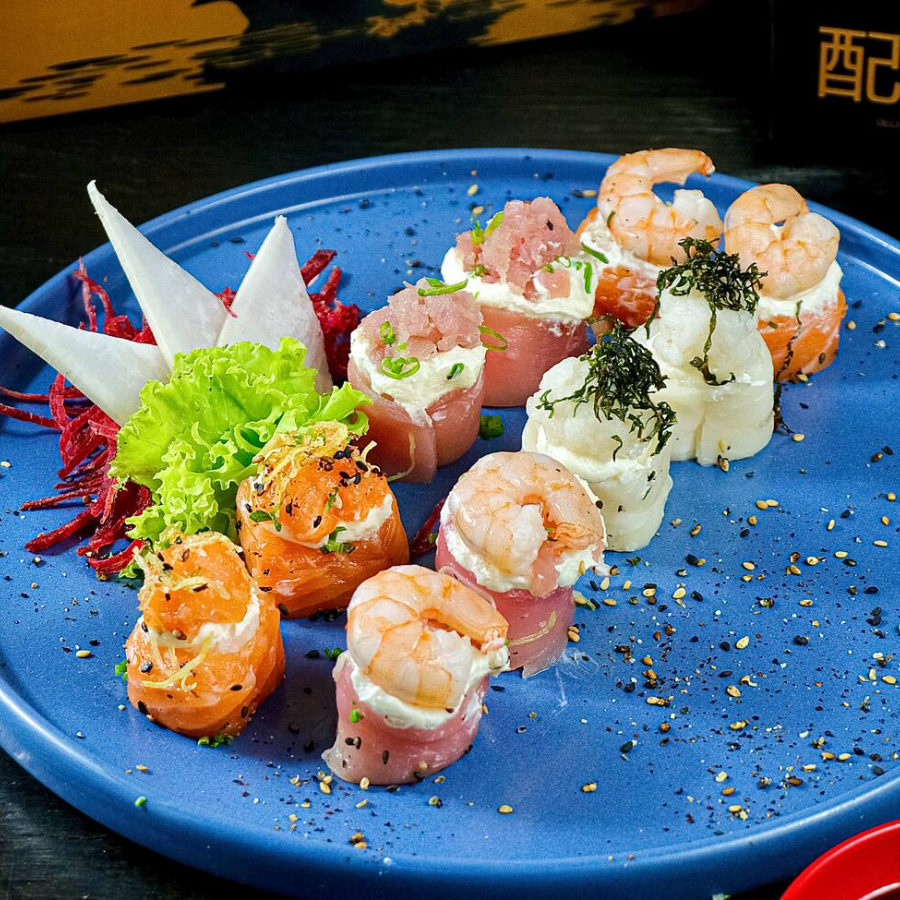 02- joe peixe branco - 02 joe salmão - 02 joe de atum - 02 ebi joe de atum - 02 ebi joe de salmão