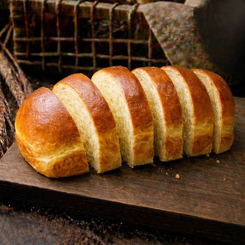 Tradicional pão de forma com miolo macio e casca levemente dourada. Ideal para sanduíches, torradas e lanches do Dia a Dia. Ingredientes principais*: farinha de trigo, água, fermento, sal, açúcar, gordura vegetal ou manteiga. Observações*: contém glúten. Diferencial: inspirado no estilo tradicional da região de Petrópolis, massa fresca, sem aditivos químicos.