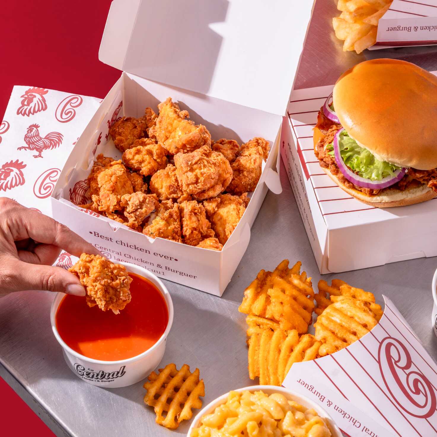 10 PZAS CHICKEN BITES COMBO