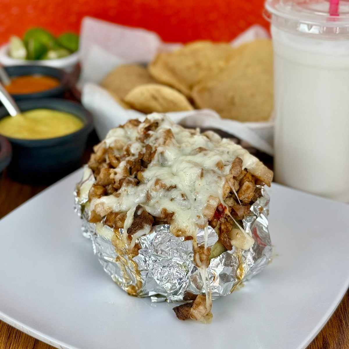 Papa Asada de Bistec