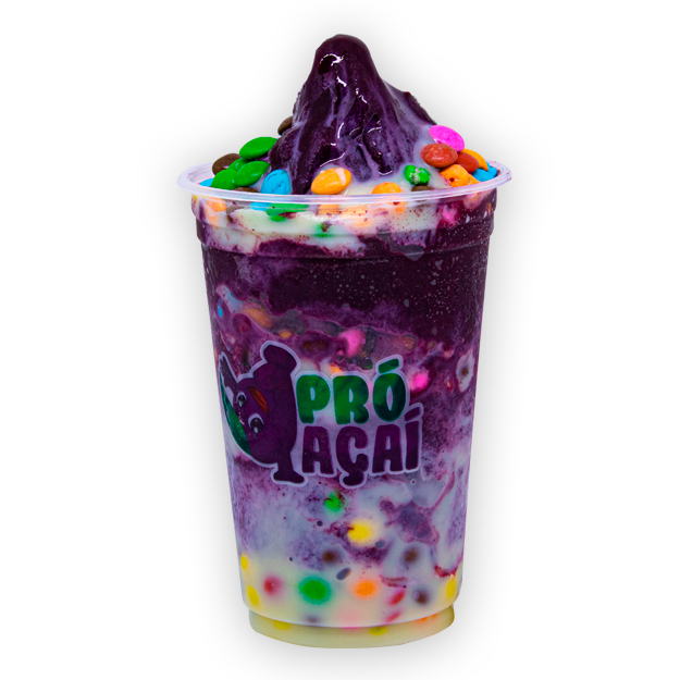 Uma explosão de cores e sabor! Açaí cremoso combinado com confetes crocantes e aquele toque irresistível de leite condensado. Doce, divertido e perfeito para quem ama transformar o momento em celebração!
