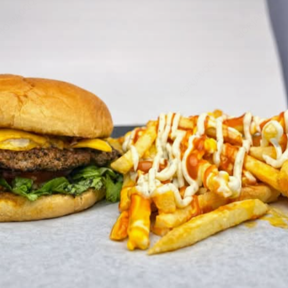 Hamburguesa Sencilla con Papas