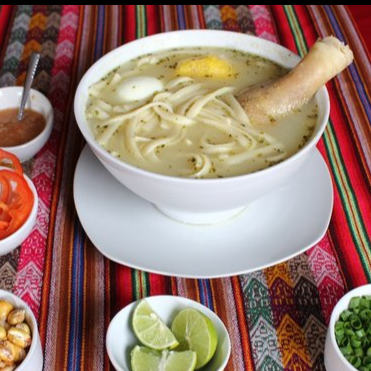 Caldo de Gallina con Presa