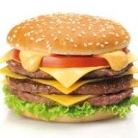 Pão,3 Carnes, 3 queijos, cebola picada, molho especial e alface