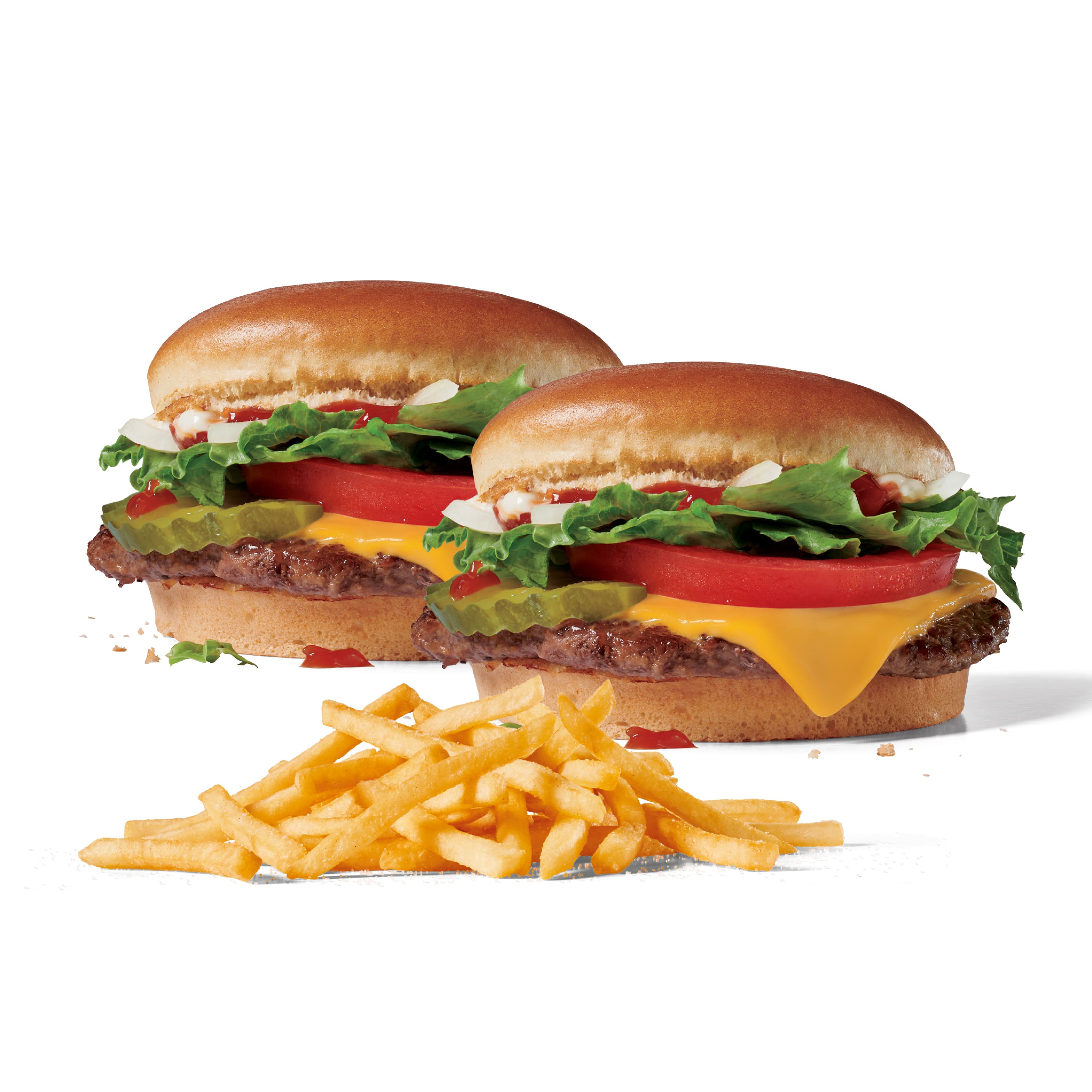 2 Jr Jumbo Jack & Papas Fritas