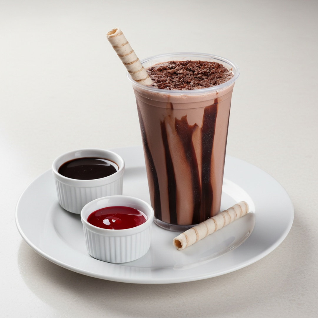 Milk shake de Chocolate super cremoso, feito com sabor suave e marcante na medida certa. Refrescante, clássico e perfeito pra matar a vontade a qualquer hora!